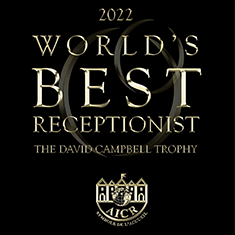 World's Best Receptionist 2021 - The David Campbell Trophy, Hosted by the AICR